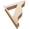 Ekena Millwork 7 1/2-in W x 36-in D x 44-in H Funston Slat Rough Cedar Woodgrain TimberThane Outlooker, Primed Tan OUTUR075X36X44FST24RCPR - alternate 2